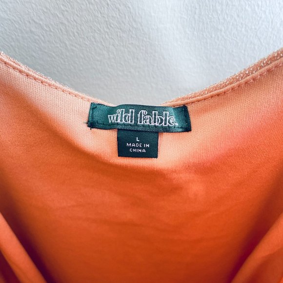 Wild Fable Shimmery Blush Women's Sleeveless Ruched Bodycon Mini Dress L NWOT - Picture 13 of 15